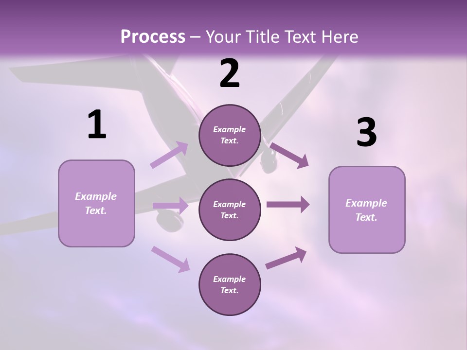 Blue Wing Machine PowerPoint Template