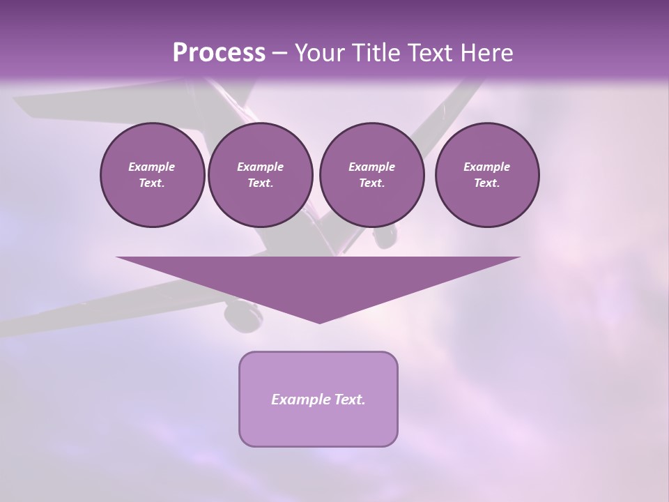 Blue Wing Machine PowerPoint Template