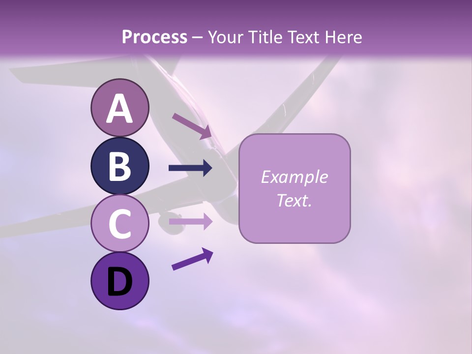 Blue Wing Machine PowerPoint Template