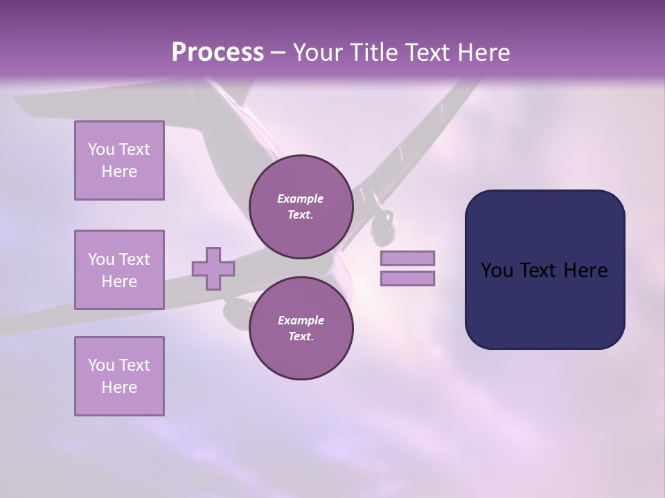 Blue Wing Machine PowerPoint Template