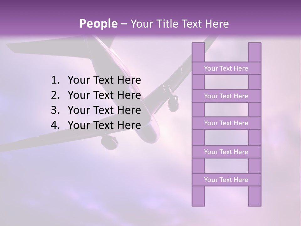 Blue Wing Machine PowerPoint Template
