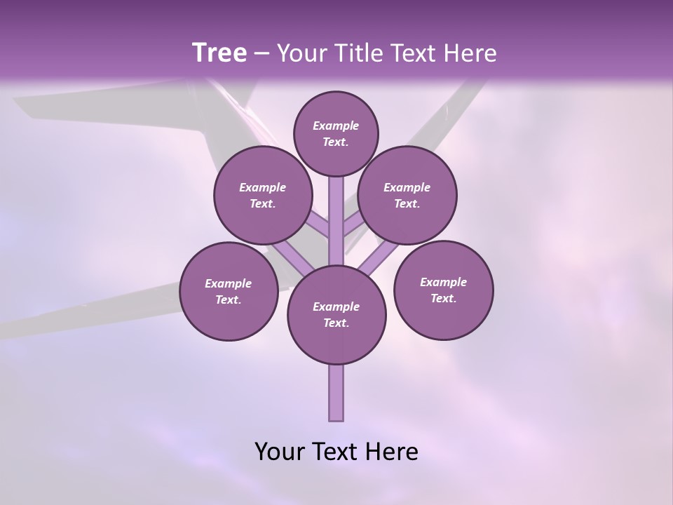Blue Wing Machine PowerPoint Template