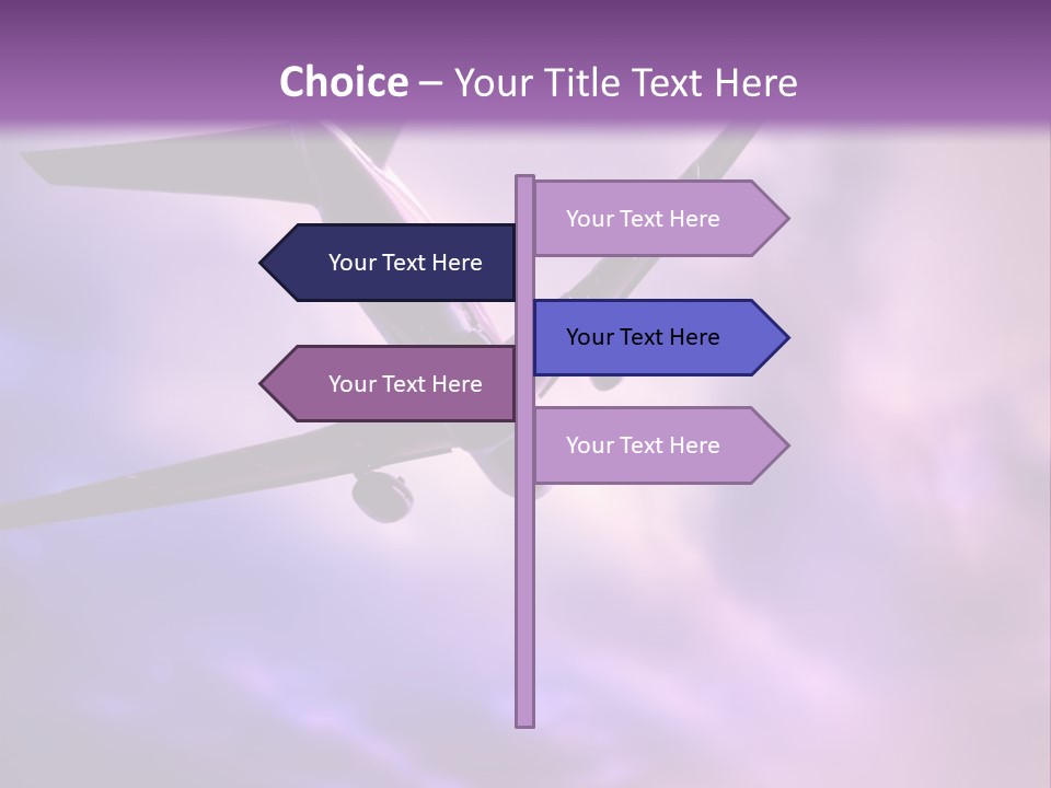 Blue Wing Machine PowerPoint Template