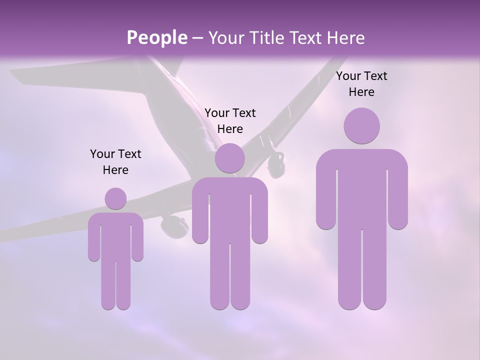 Blue Wing Machine PowerPoint Template