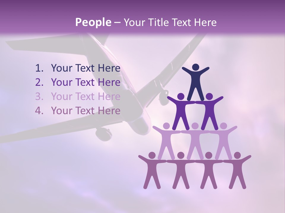 Blue Wing Machine PowerPoint Template