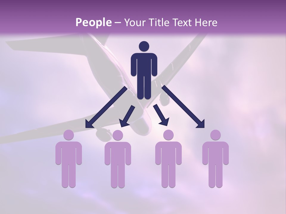 Blue Wing Machine PowerPoint Template