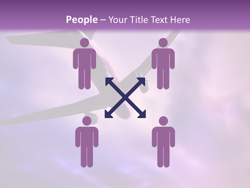 Blue Wing Machine PowerPoint Template