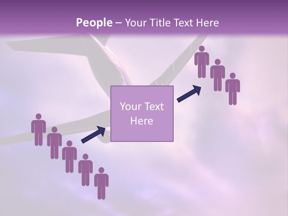 Blue Wing Machine PowerPoint Template