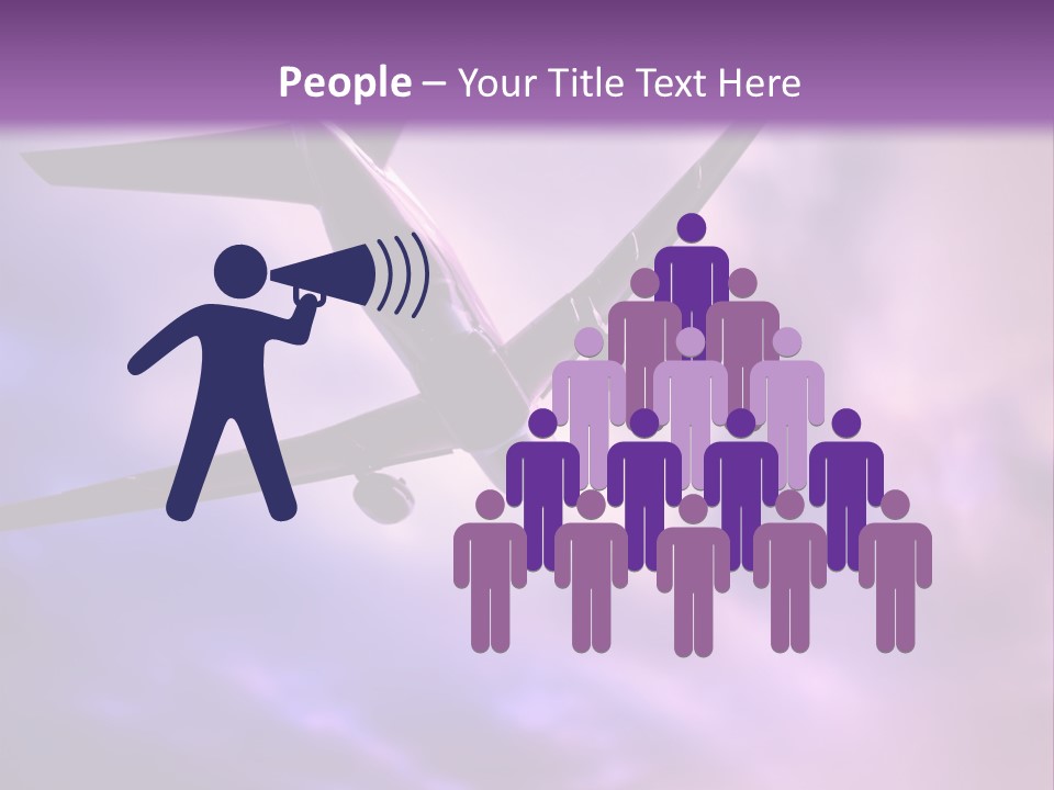 Blue Wing Machine PowerPoint Template