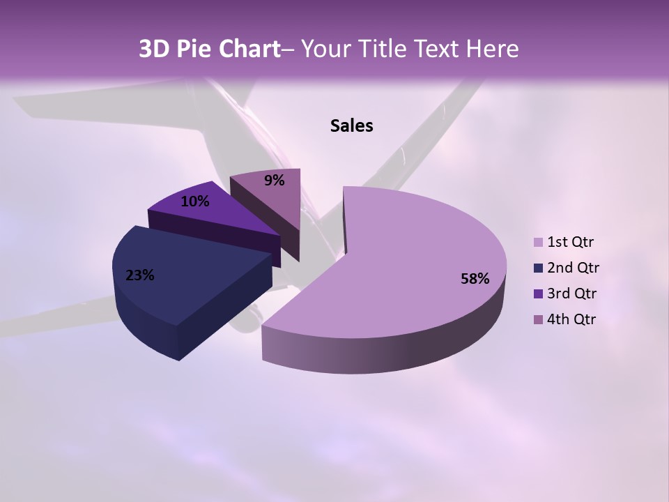 Blue Wing Machine PowerPoint Template