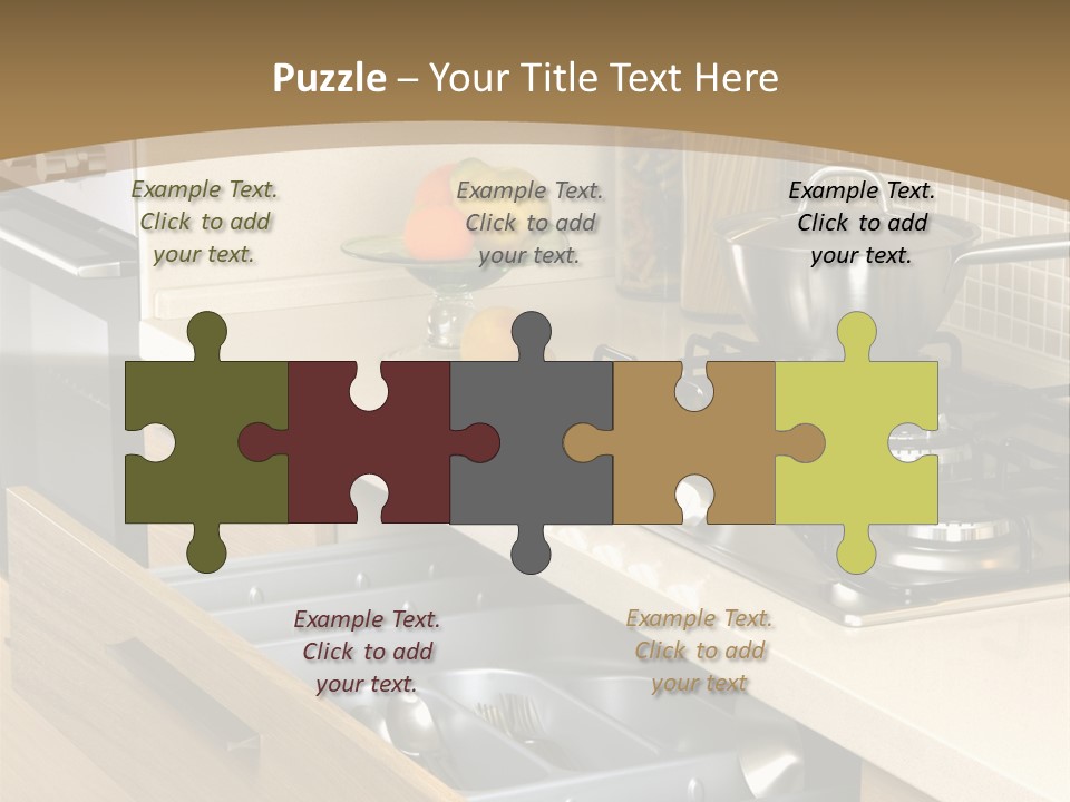 Interior Hardwood Furniture PowerPoint Template