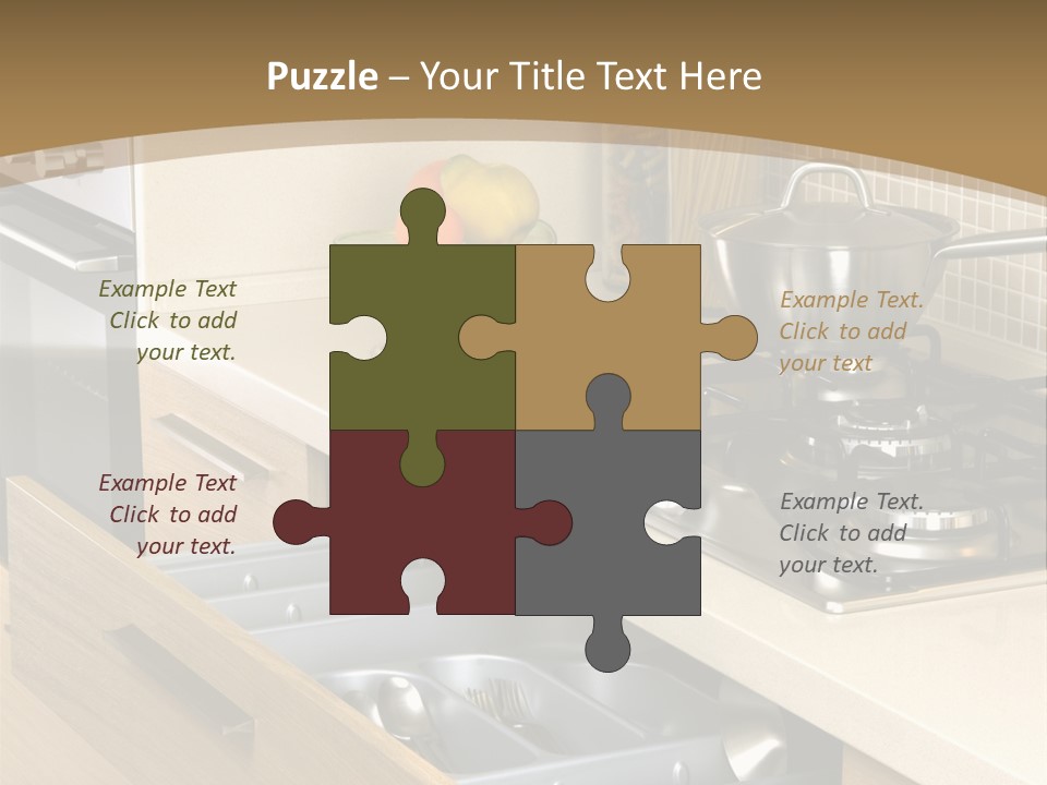 Interior Hardwood Furniture PowerPoint Template