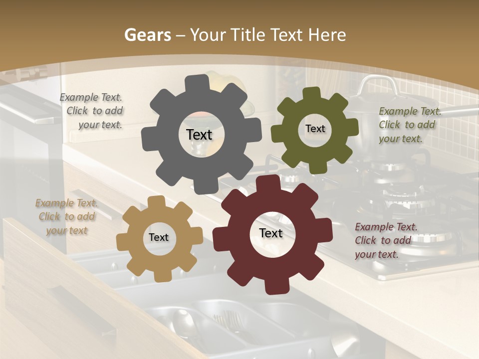 Interior Hardwood Furniture PowerPoint Template
