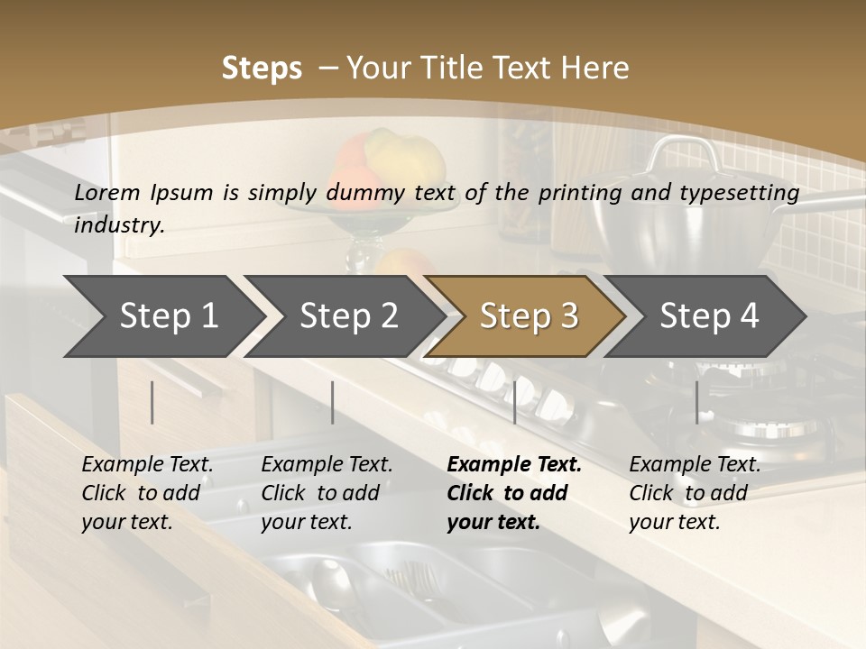 Interior Hardwood Furniture PowerPoint Template