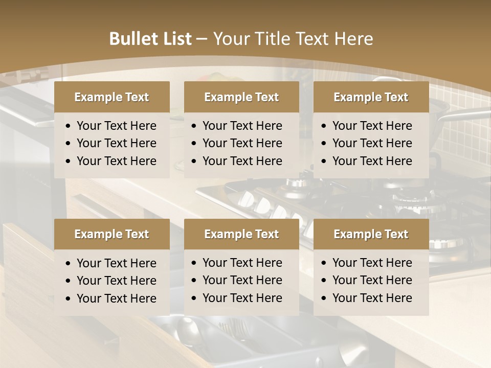 Interior Hardwood Furniture PowerPoint Template