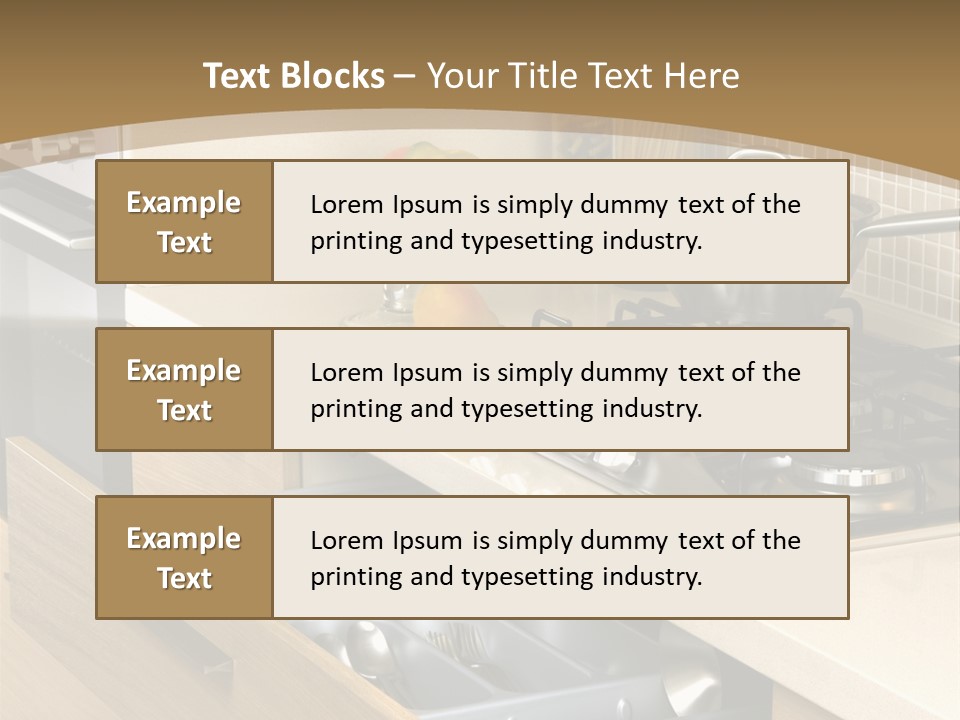 Interior Hardwood Furniture PowerPoint Template