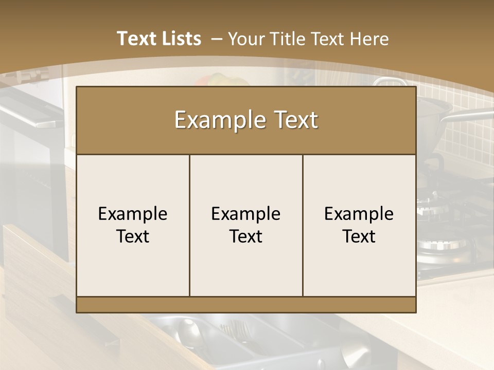 Interior Hardwood Furniture PowerPoint Template