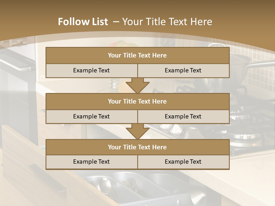 Interior Hardwood Furniture PowerPoint Template
