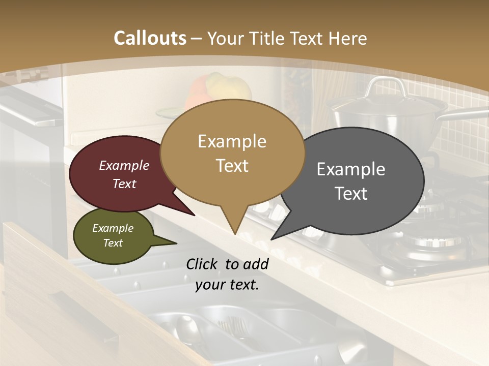 Interior Hardwood Furniture PowerPoint Template