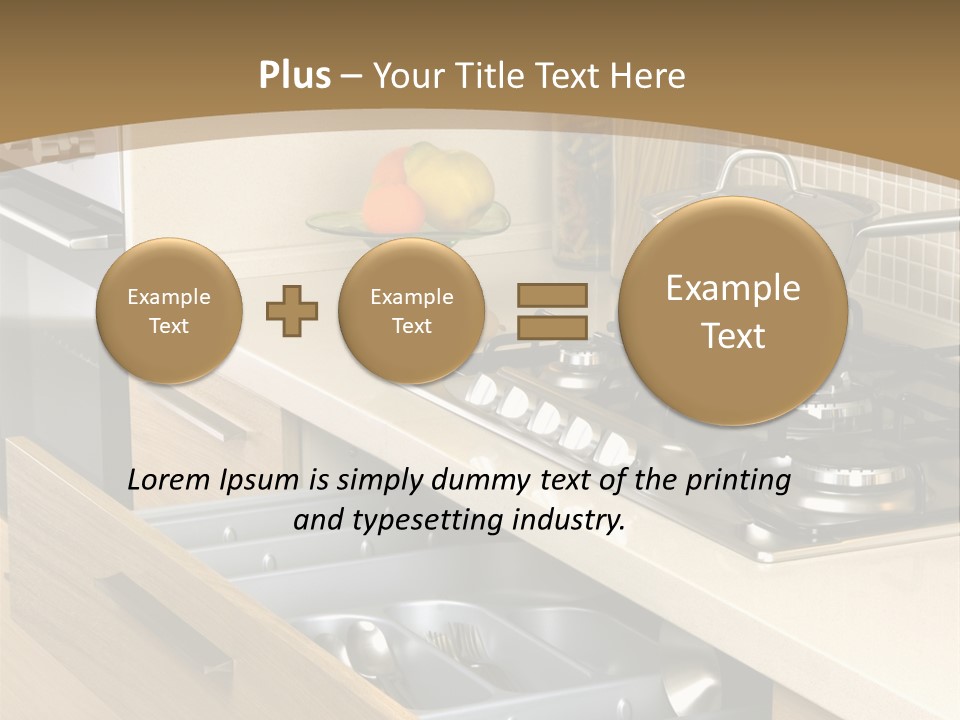 Interior Hardwood Furniture PowerPoint Template