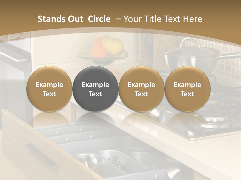 Interior Hardwood Furniture PowerPoint Template