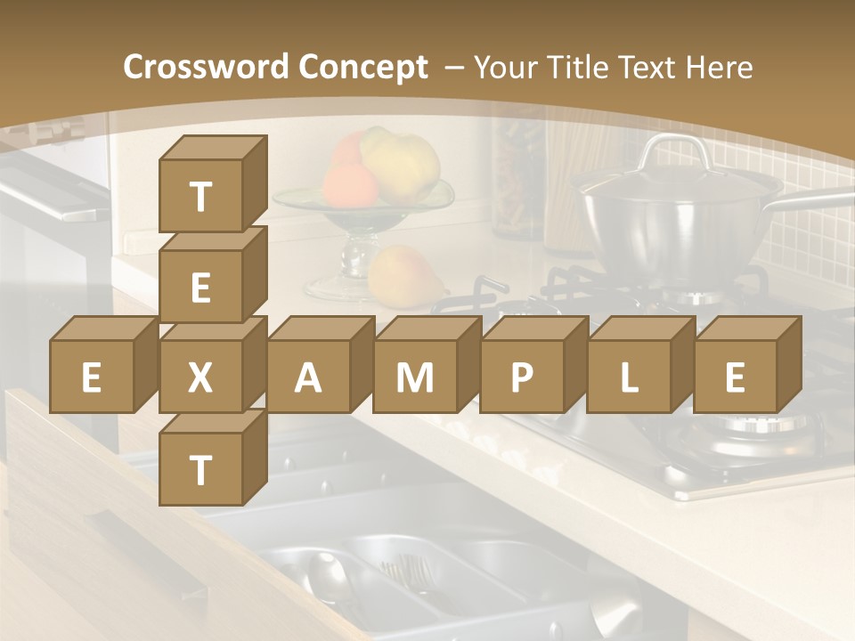 Interior Hardwood Furniture PowerPoint Template