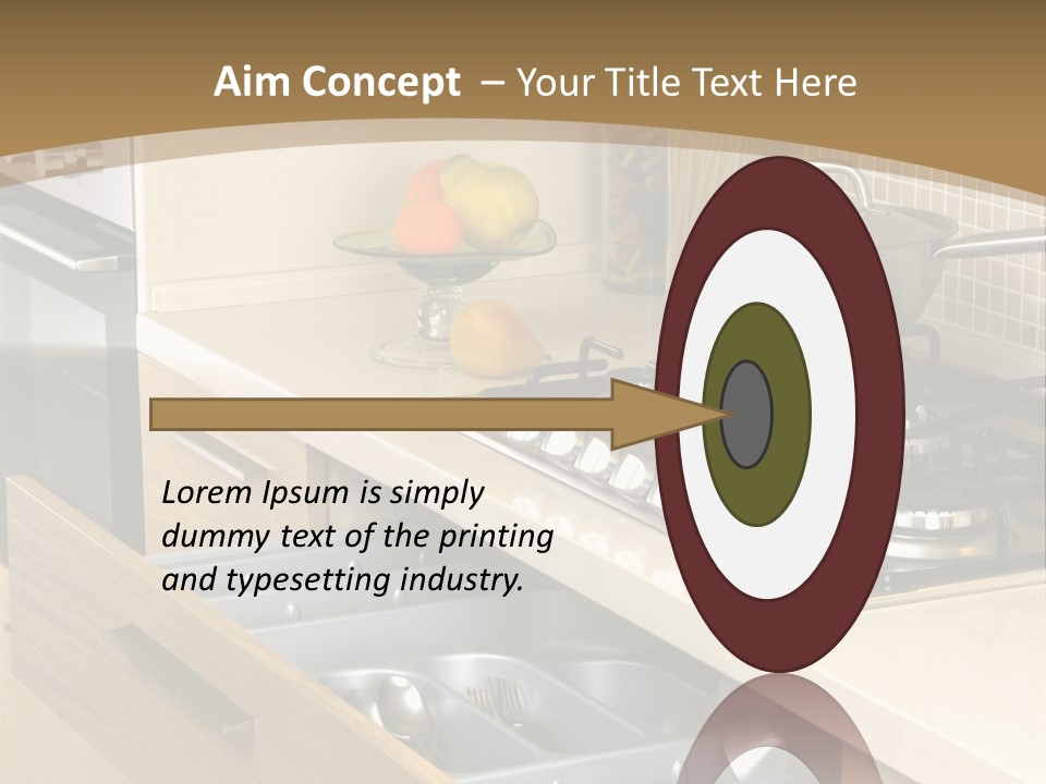 Interior Hardwood Furniture PowerPoint Template