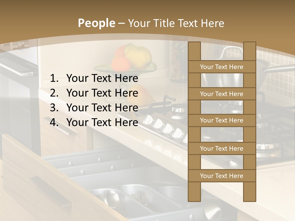 Interior Hardwood Furniture PowerPoint Template