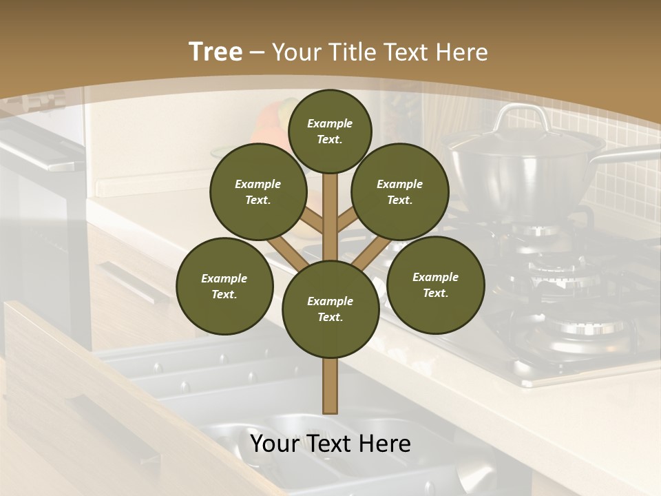 Interior Hardwood Furniture PowerPoint Template