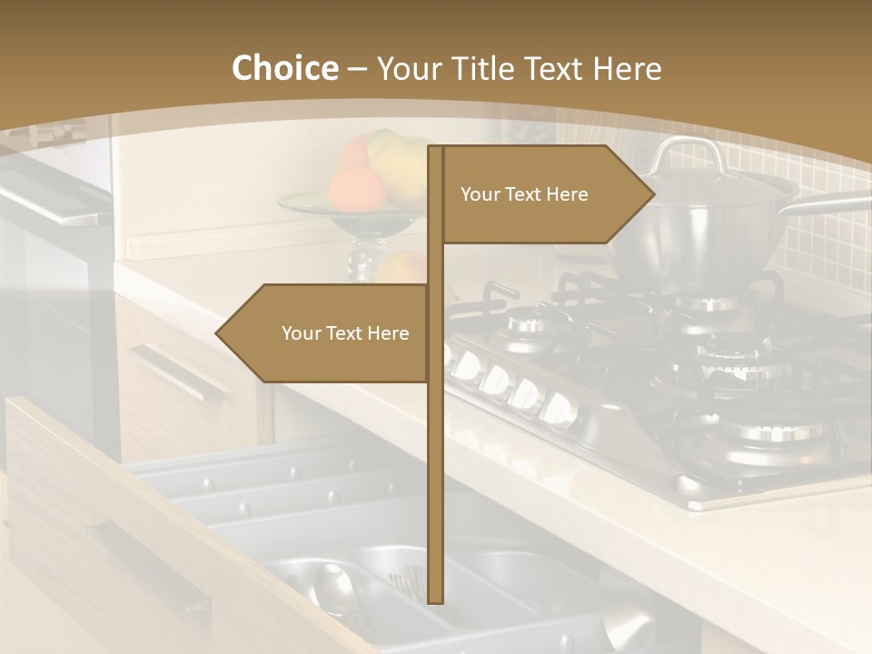 Interior Hardwood Furniture PowerPoint Template