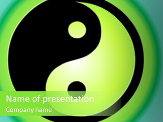 Harmony Sphere Yin PowerPoint Template