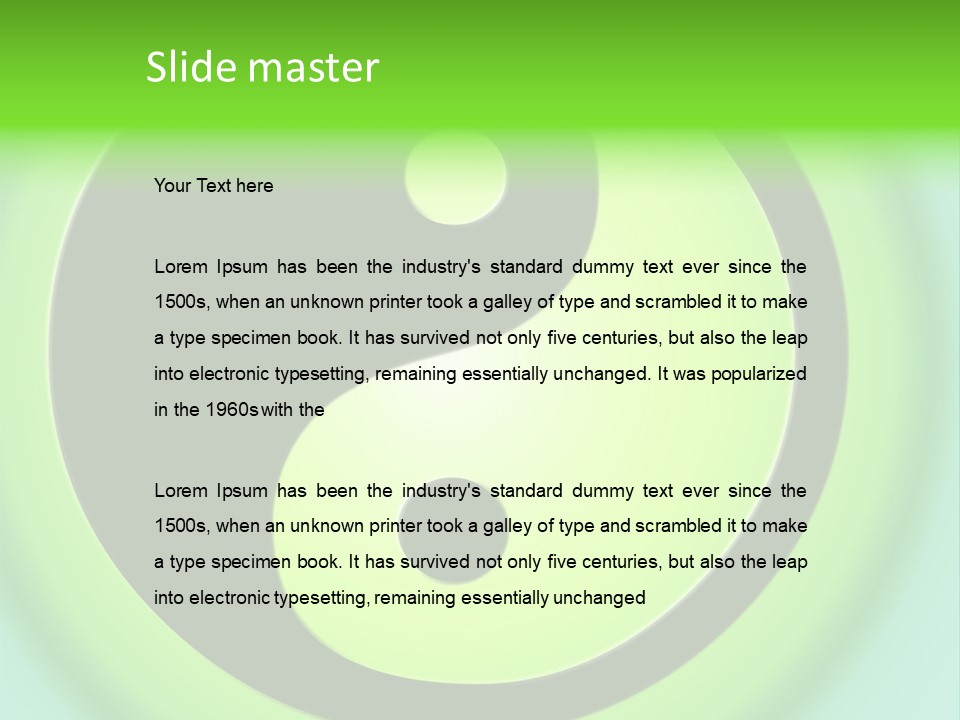 Harmony Sphere Yin PowerPoint Template