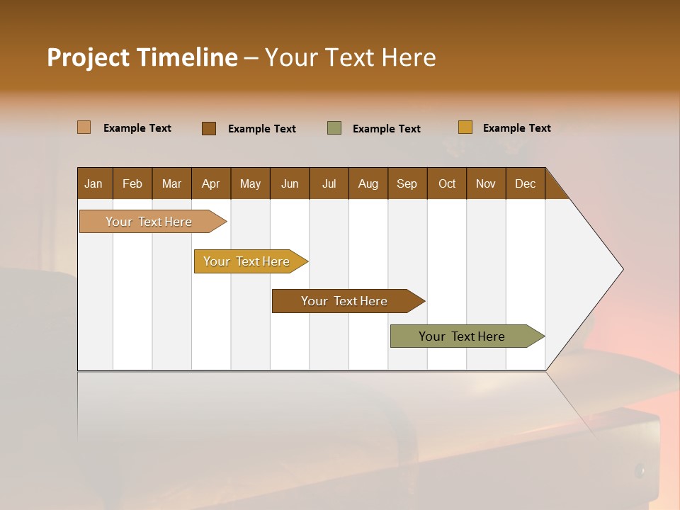 A Bed With A Pillow And A Candle On It PowerPoint Template