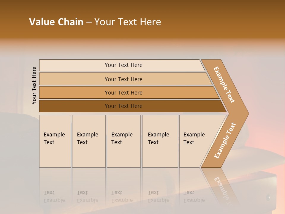 A Bed With A Pillow And A Candle On It PowerPoint Template