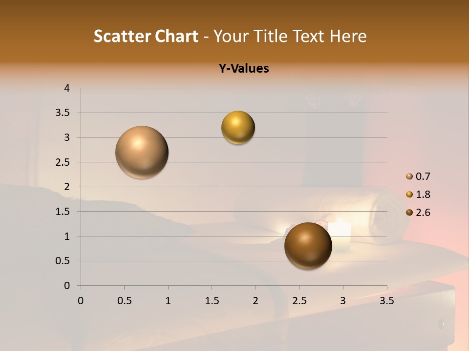A Bed With A Pillow And A Candle On It PowerPoint Template