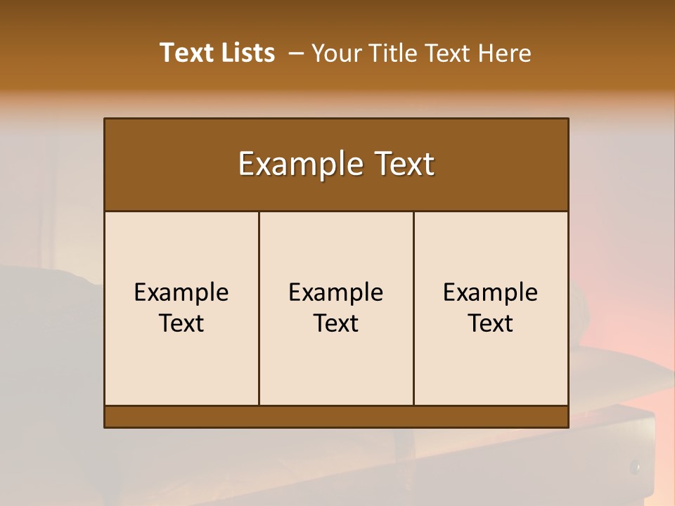 A Bed With A Pillow And A Candle On It PowerPoint Template