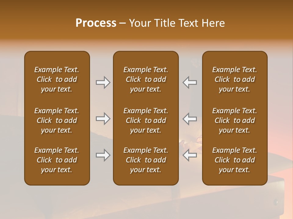 A Bed With A Pillow And A Candle On It PowerPoint Template