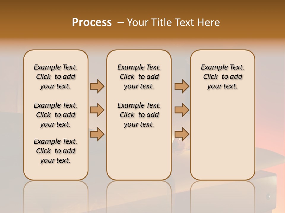 A Bed With A Pillow And A Candle On It PowerPoint Template