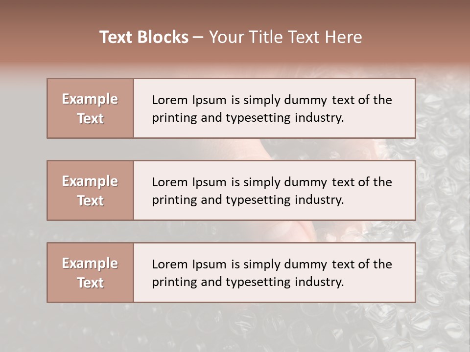 Material Waste Stress PowerPoint Template