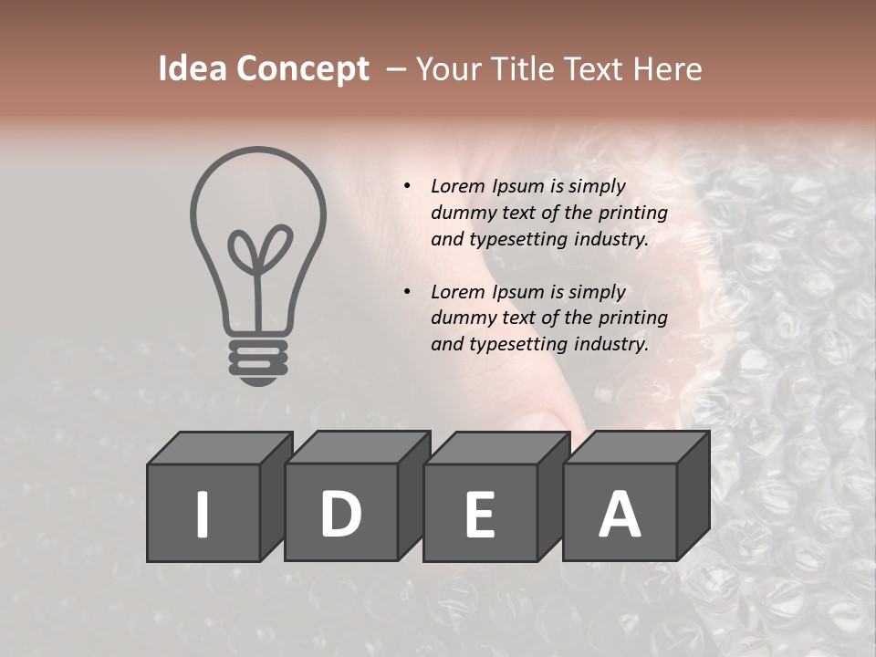 Material Waste Stress PowerPoint Template