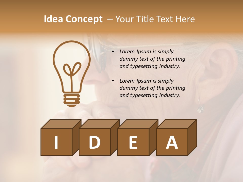 Old Think Citizen PowerPoint Template