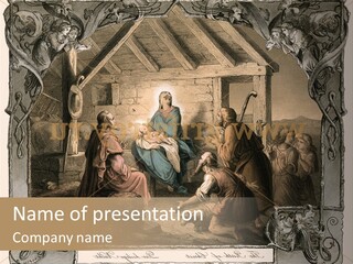 Classic Nostalgia Christ PowerPoint Template