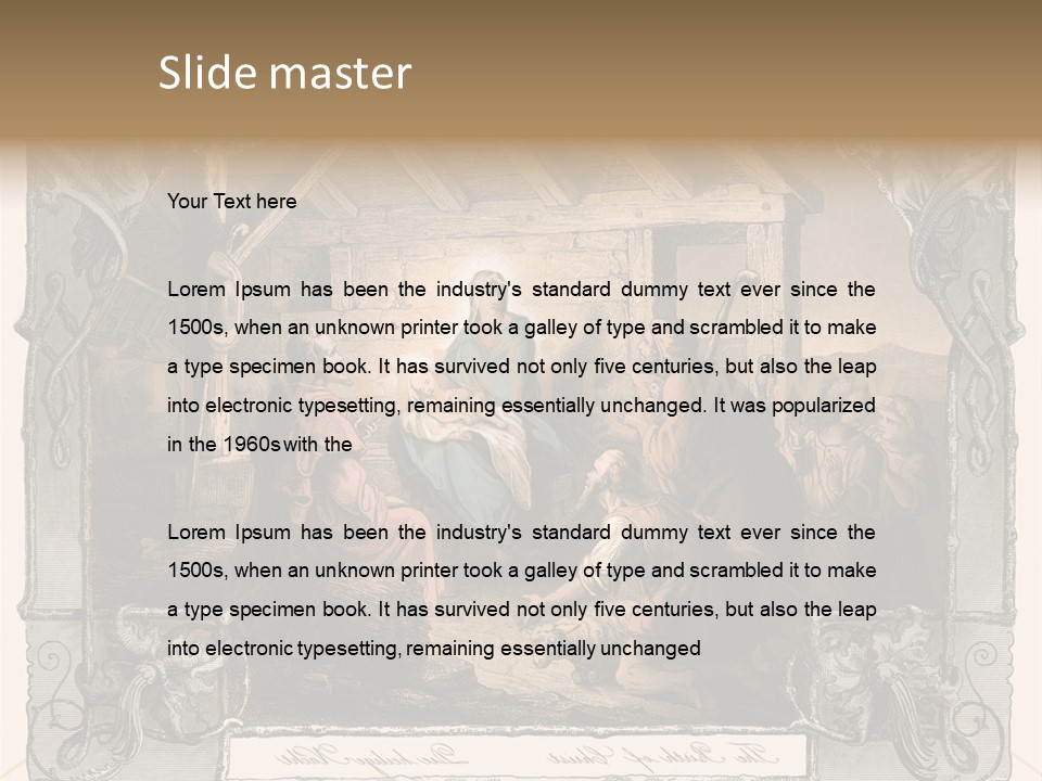 Classic Nostalgia Christ PowerPoint Template