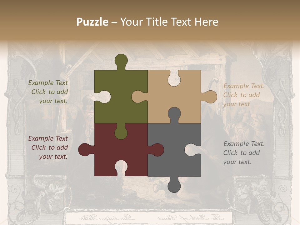 Classic Nostalgia Christ PowerPoint Template