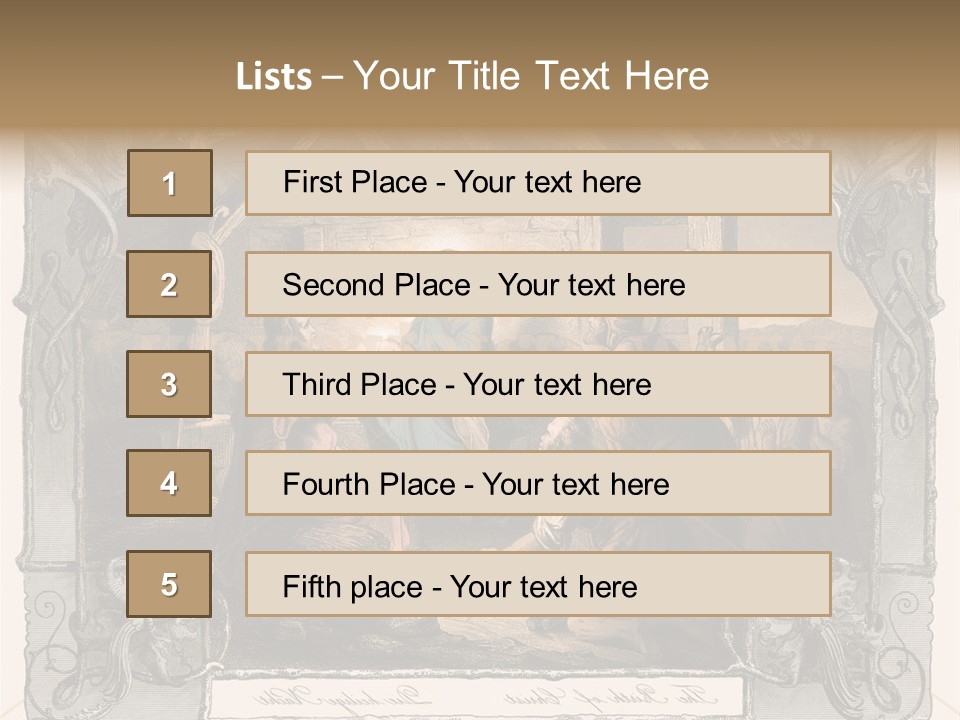 Classic Nostalgia Christ PowerPoint Template