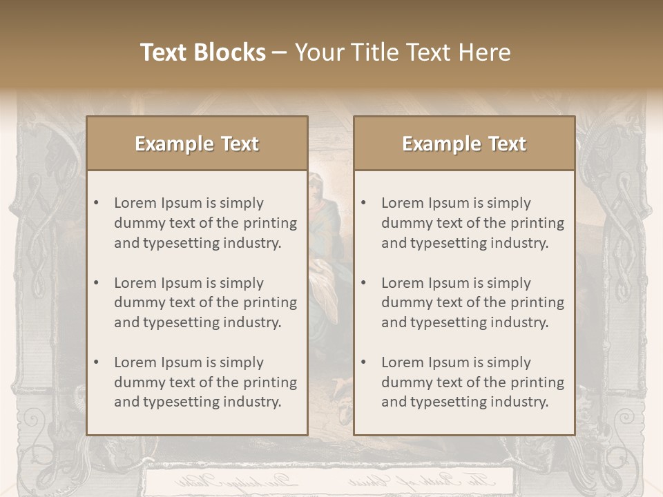 Classic Nostalgia Christ PowerPoint Template