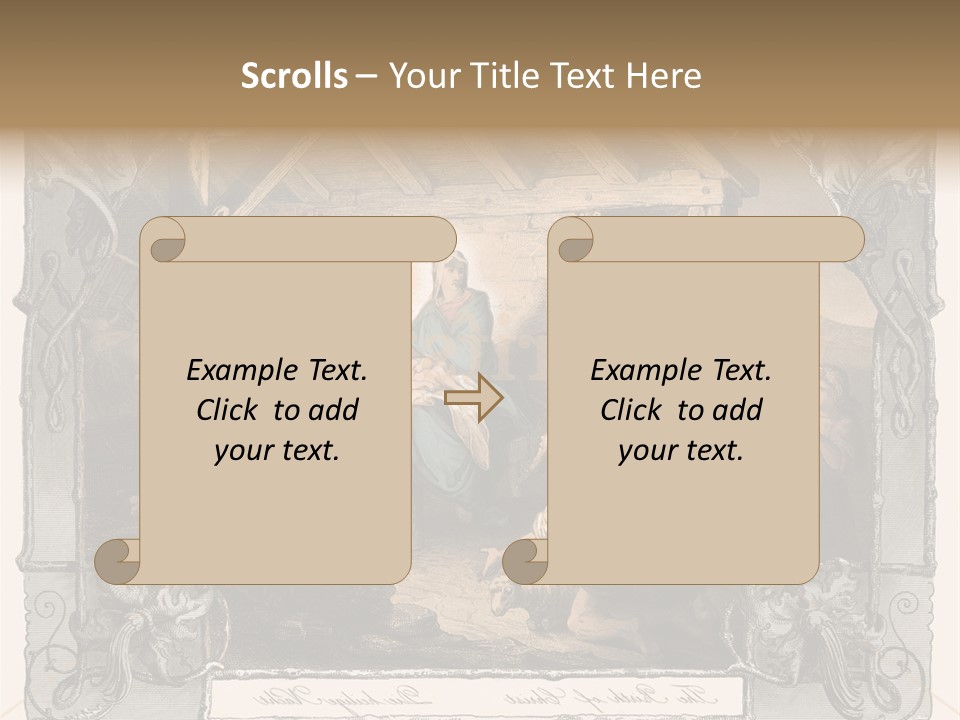 Classic Nostalgia Christ PowerPoint Template