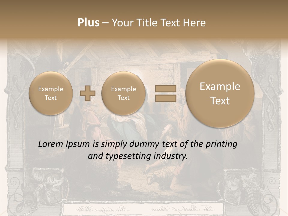 Classic Nostalgia Christ PowerPoint Template