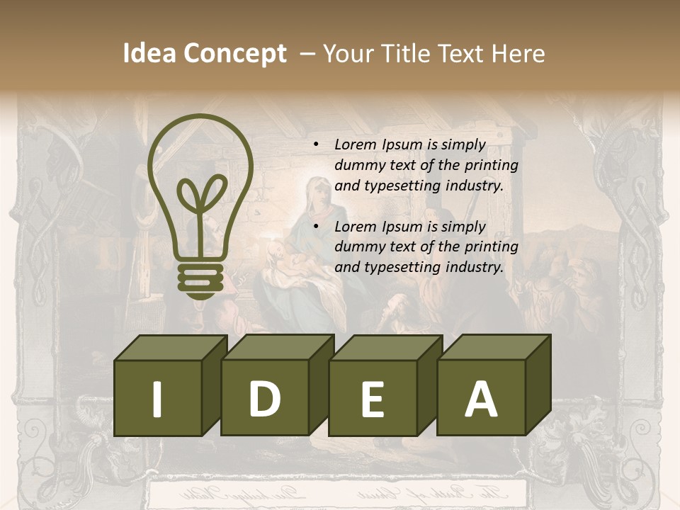 Classic Nostalgia Christ PowerPoint Template