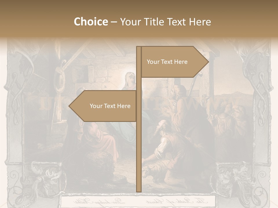 Classic Nostalgia Christ PowerPoint Template